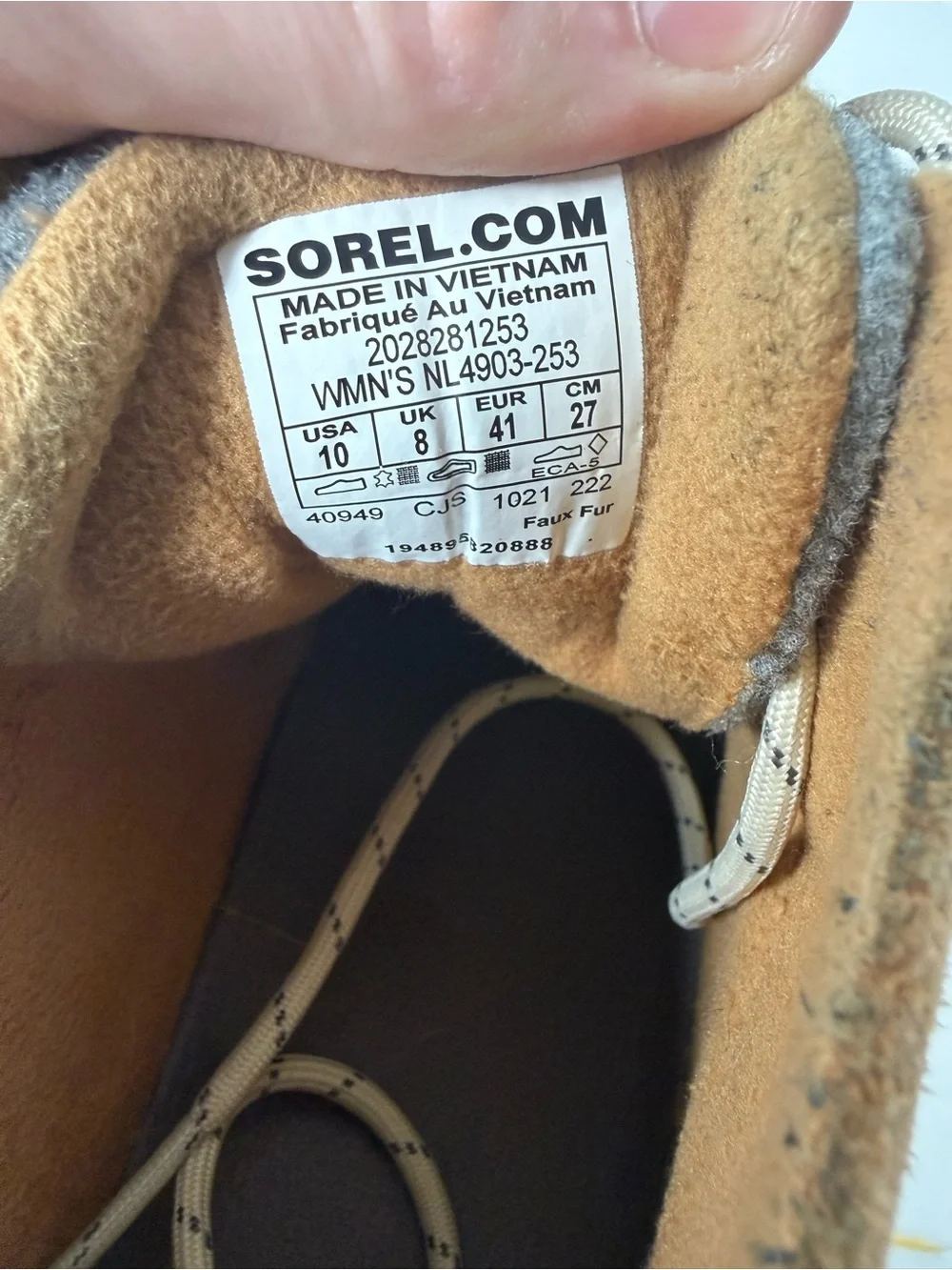 Sorel excellent pre